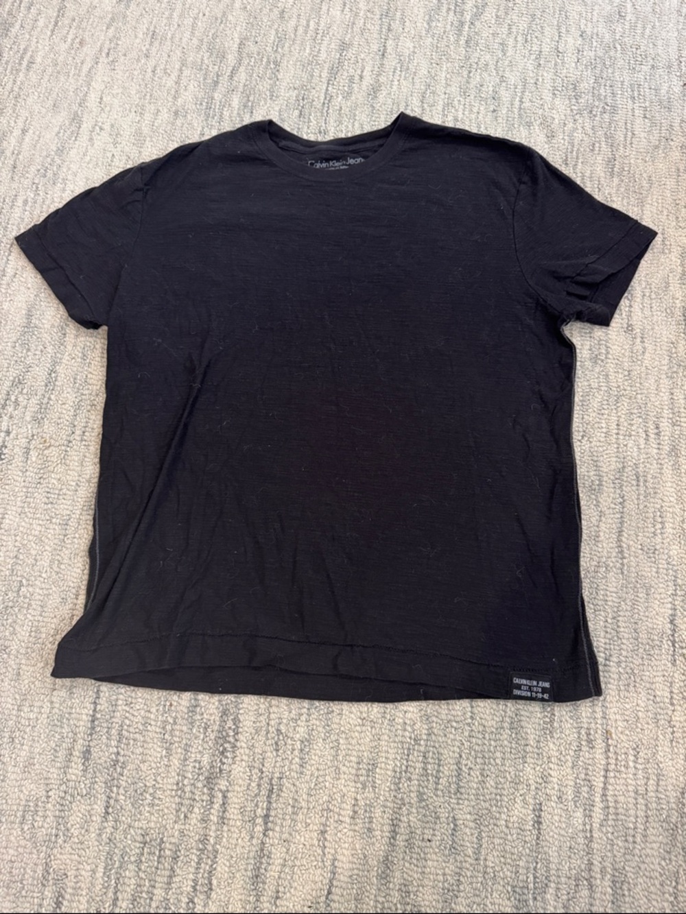 Calvin Klein Jeans Black Short Sleeve Crew Neck Tee